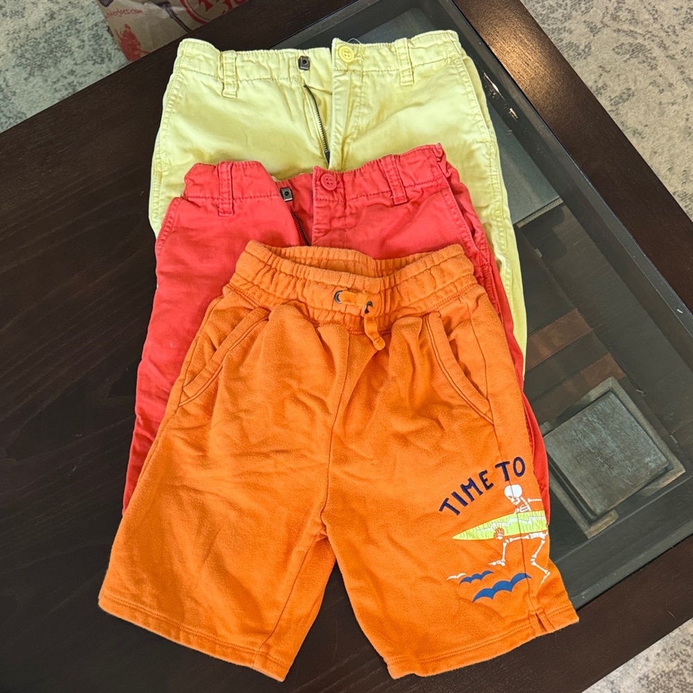 GAP Kids Shorts Trio - Red, Yellow, Orange